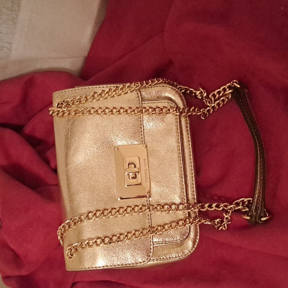 Michael Kors Collection Edition Gold Metallic Crossbody/ Shoulder Purse